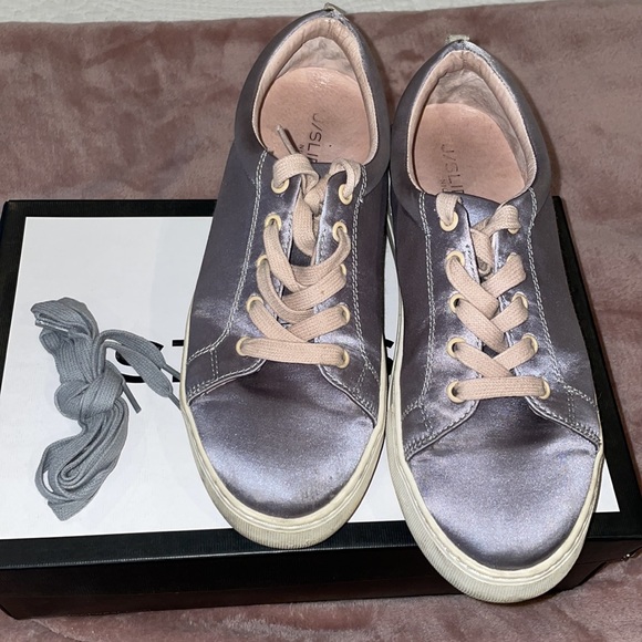 Grey satin J Slides NYC Sneakers - Picture 9 of 10